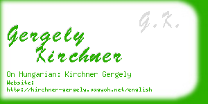 gergely kirchner business card